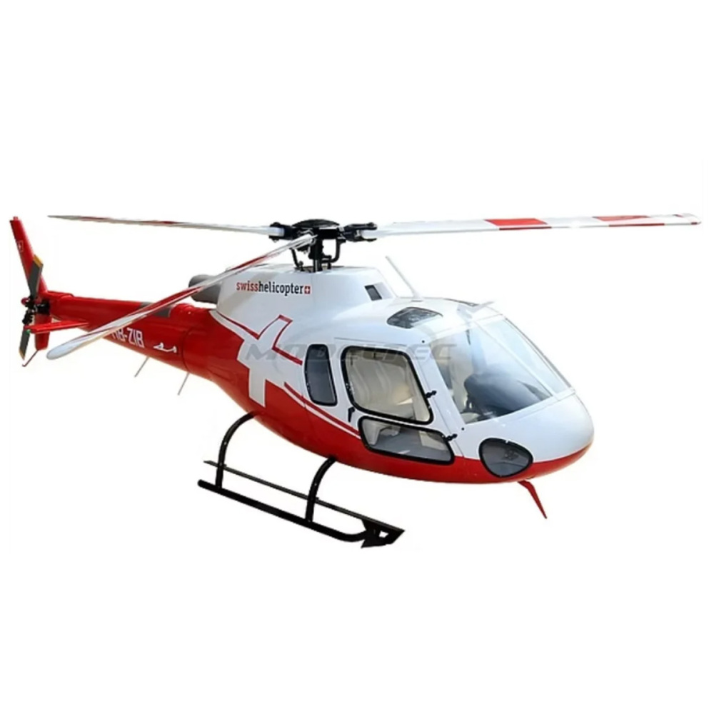 ROBAN 700 Size AS-350 ARF Swiss Scale Helicopter Fuselage Fiberglass Body Shell with Mechanics Ready