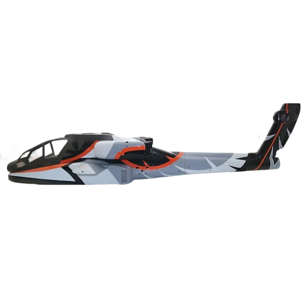 ROBAN 700 Size AH-64 ARF Netherlands Scale Helicopter Fuselage Fiberglass Body Shell with Mechanics Ready