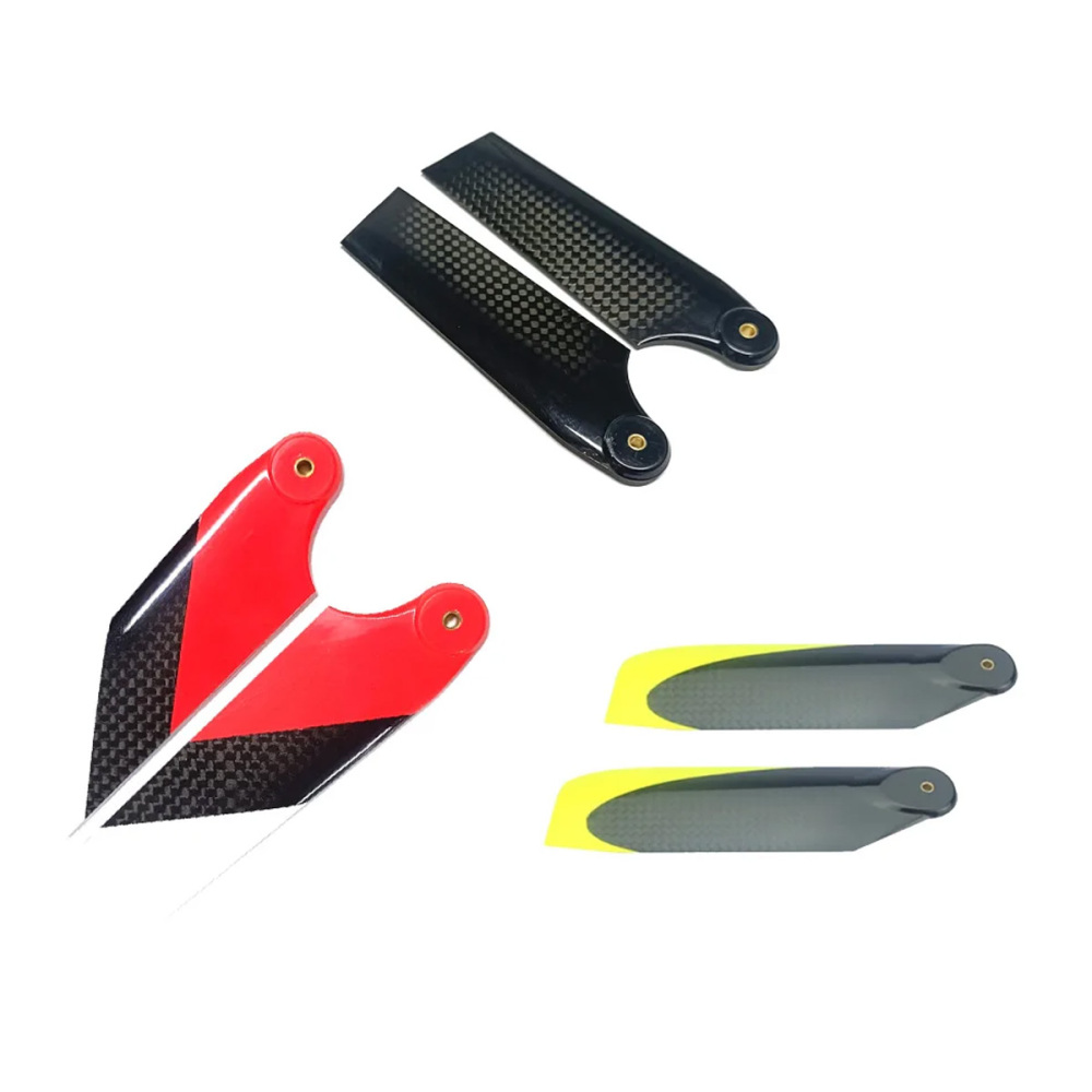 ALIGN T-REX 600 Carbon Fiber Tail Rotor Blades 95mm 96mm, FY600 Helicopter Tail Blades RC Helicopter Parts Spare Accessories