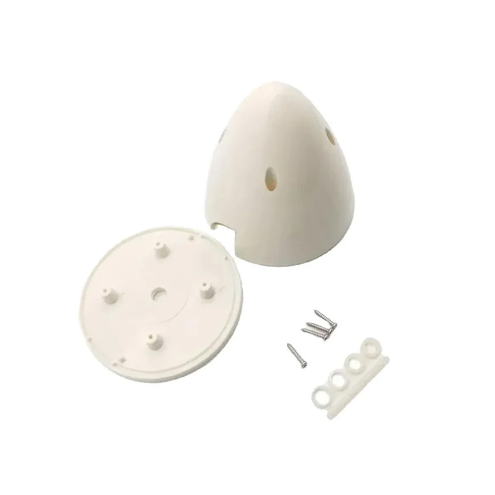 XAERO 1.5-4Inch Nylon RC Propeller Round Tip 2-Blade White Spinner for Airplane/Drone Spare Parts
