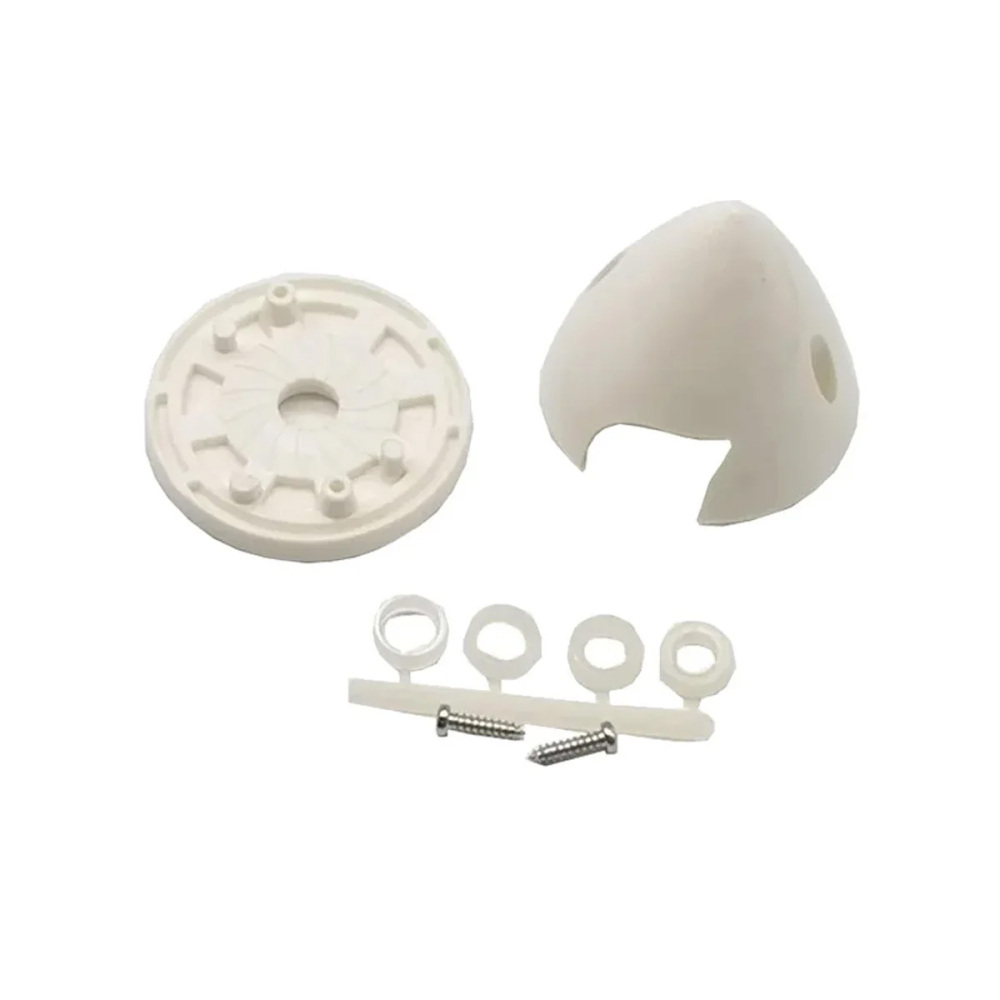 XAERO 1.5-3Inch Nylon RC Propeller 2 Blade Point Tip Spinner White for Fixed Wing/Drone Spare Parts