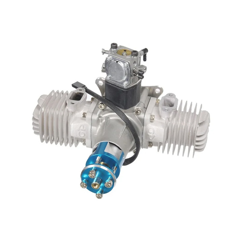 GP-76 76cc Gas Engine, 2-Stroke Twin Cylinder RC Aircraft Engine, High Power 7.5HP for 30-35% Scale 3D Aerobatic