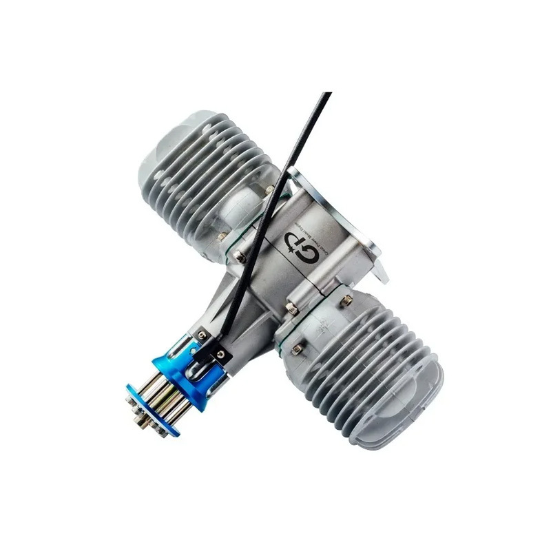 GP-123 V2 123cc Gas Engine, Upgraded 2-Stroke Twin Cylinder RC Aircraft Engine, High Power 11.5HP