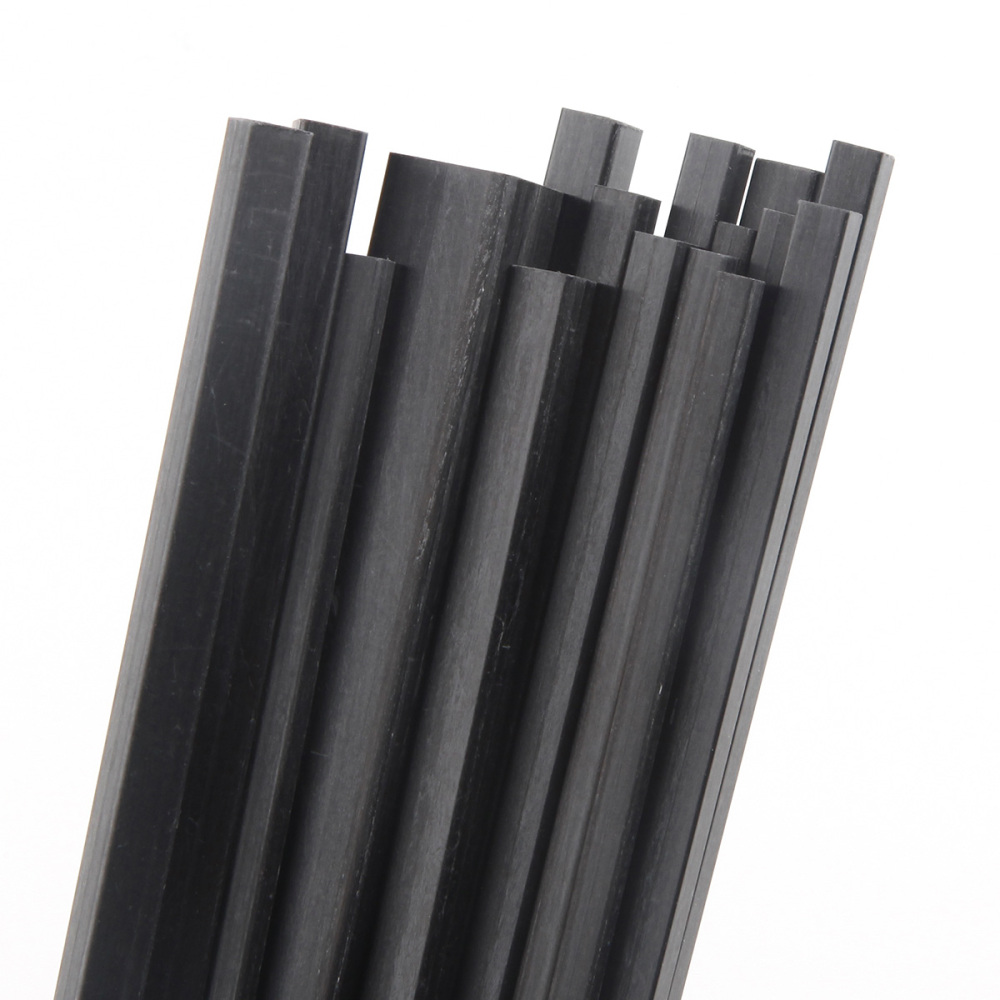 5pcs Carbon Fiber Square Tube High Strength Length 500mm Outer Diameter 3mm 4mm 5mm 10mm For DIY RC Model