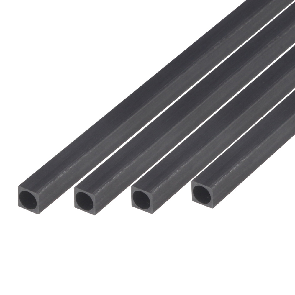 5pcs Carbon Fiber Square Tube High Strength Length 500mm Outer Diameter 3mm 4mm 5mm 10mm For DIY RC Model