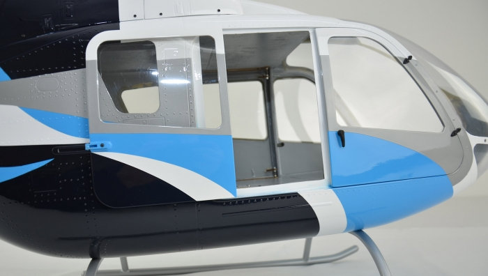 ROBAN 800 Size EC-135 ARF Life Air Rescue Scale Helicopter Fuselage Fiberglass Body Shell with Mechanics Ready