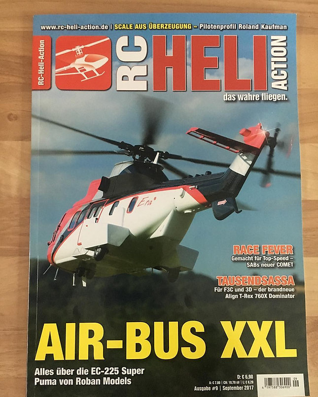 ROBAN 800 Size EC-225 ARF Super Puma ERA Scale Helicopter Fuselage Fiberglass Body Shell with Mechanics Ready