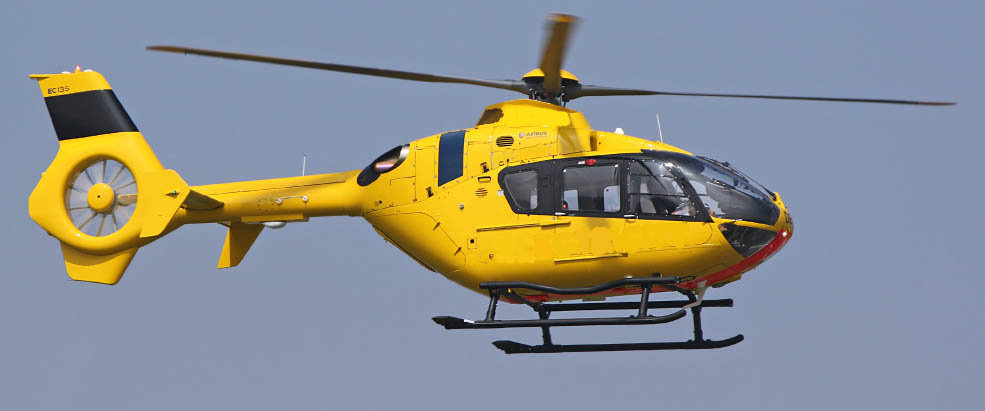 ROBAN 800 Size EC-135 T2 ARF ADAC Scale Helicopter Fuselage Fiberglass Body Shell with Mechanics Ready
