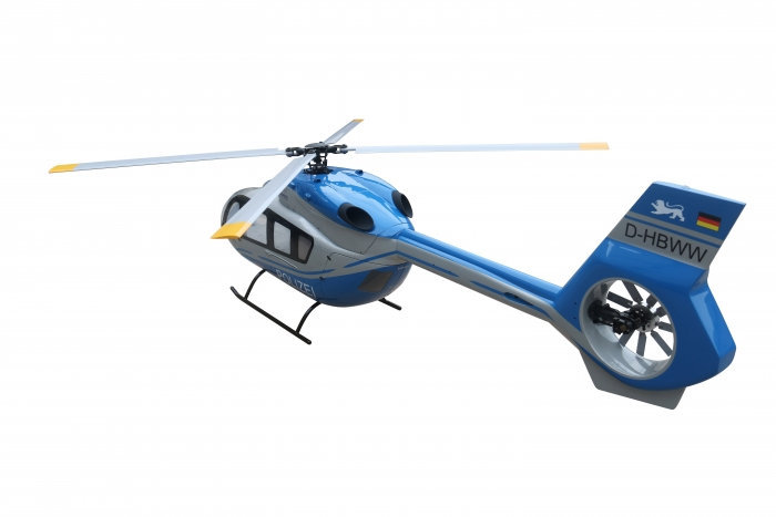 ROBAN 800 Size EC-145 T2 ARF Bundespolizei Scale Helicopter Fuselage Fiberglass Body Shell with Mechanics Ready