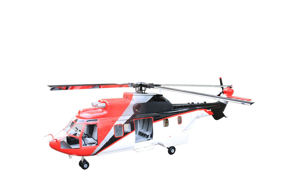 ROBAN 800 Size EC-225 ARF Super Puma ERA Scale Helicopter Fuselage Fiberglass Body Shell with Mechanics Ready