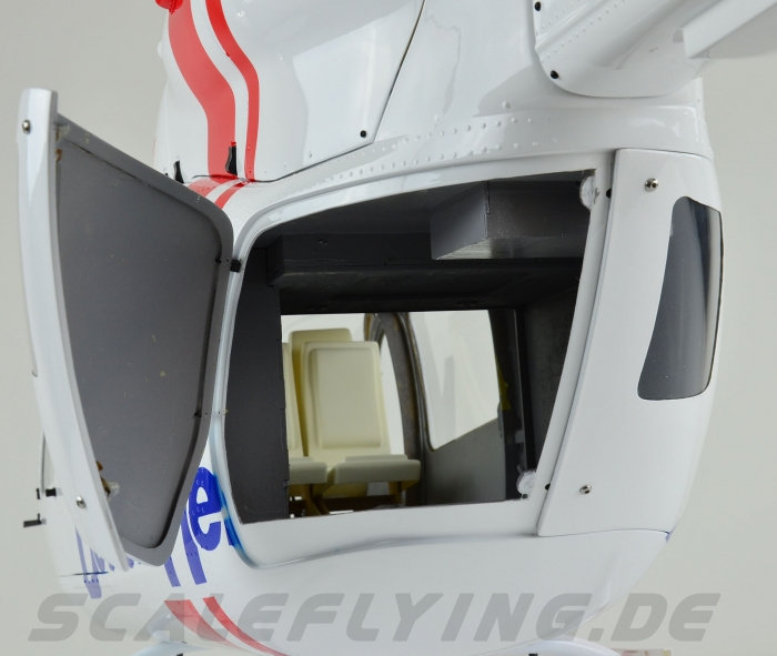 ROBAN 800 Size EC-145 T1 ARF Doctor Heli Scale Helicopter Fuselage Fiberglass Body Shell with Mechanics Ready