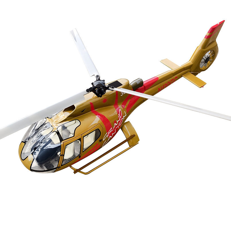 ROBAN 800 Size EC-130 ARF N130GC Grand Canyon GOLD Scale Helicopter Fuselage Fiberglass Body Shell with Mechanics Ready