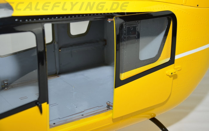 ROBAN 800 Size EC-135 T2 ARF ÖAMTC Scale Helicopter Fuselage Fiberglass Body Shell with Mechanics Ready