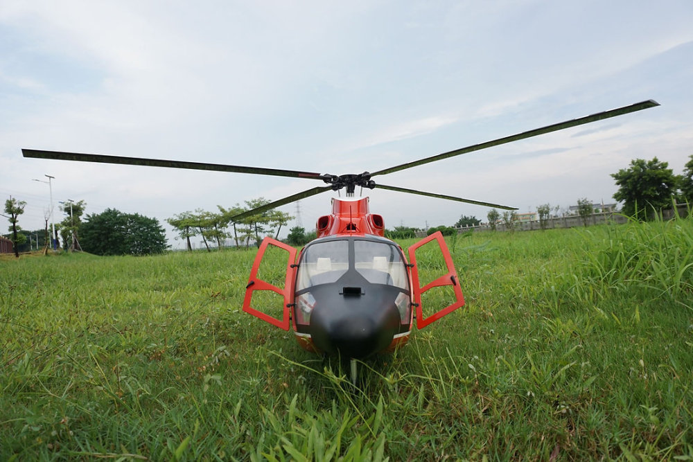 ROBAN 800 Size AS-365 Coast Guard ARF Scale Helicopter Fuselage Fiberglass Body Shell with Mechanics Ready
