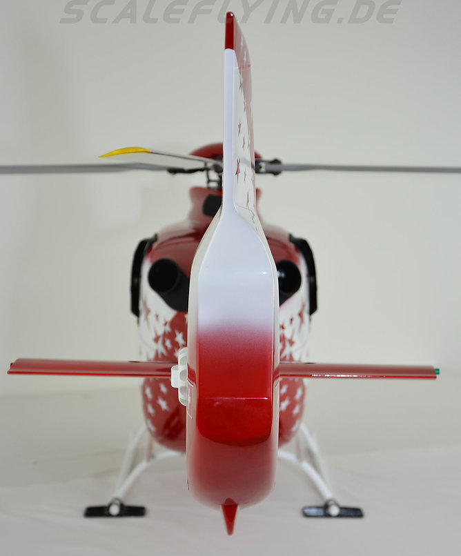 ROBAN 800 Size EC-135 T3 ARF Air Zermatt Scale Helicopter Fuselage Fiberglass Body Shell with Mechanics Ready