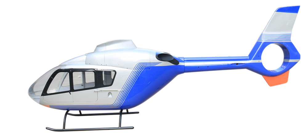ROBAN 800 Size EC-135 ARF Police Germany Scale Helicopter Fuselage Fiberglass Body Shell with Mechanics Ready