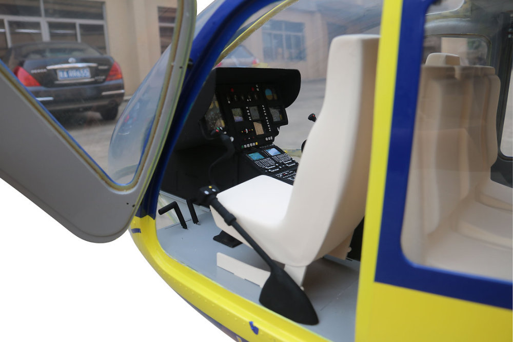 ROBAN 800 Size EC-135 ARF Lions Air Scale Helicopter Fuselage Fiberglass Body Shell with Mechanics Ready