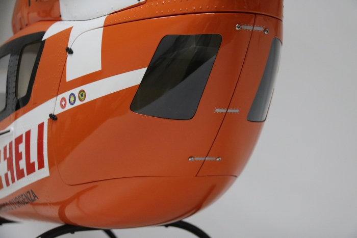ROBAN 800 Size EC-145 T2 ARF Pelikan Scale Helicopter Fuselage Fiberglass Body Shell with Mechanics Ready