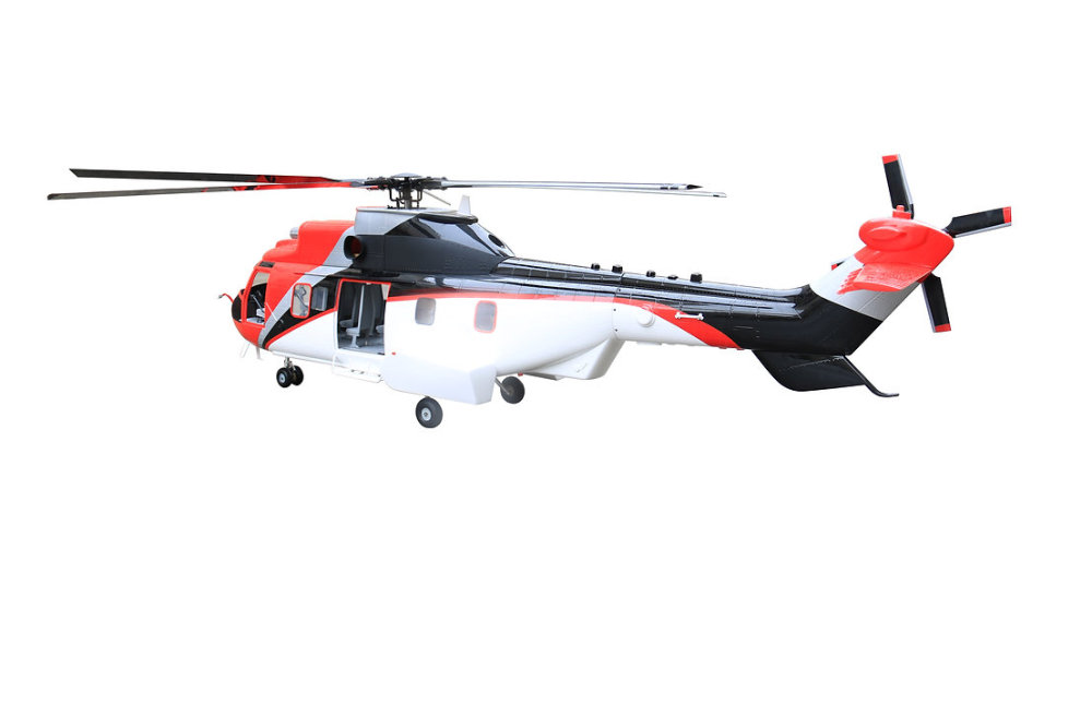 ROBAN 800 Size EC-225 ARF Super Puma ERA Scale Helicopter Fuselage Fiberglass Body Shell with Mechanics Ready