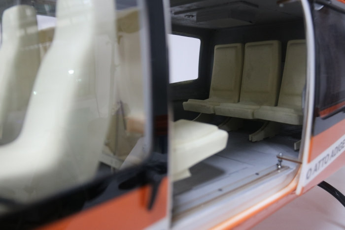 ROBAN 800 Size EC-145 T2 ARF Bundespolizei Scale Helicopter Fuselage Fiberglass Body Shell with Mechanics Ready