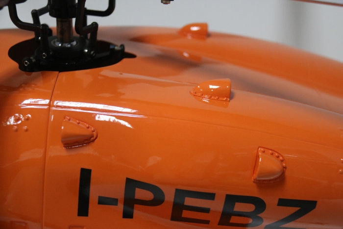 ROBAN 800 Size EC-145 T2 ARF Pelikan Scale Helicopter Fuselage Fiberglass Body Shell with Mechanics Ready