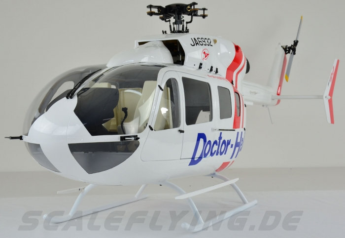 ROBAN 800 Size EC-145 T1 ARF Doctor Heli Scale Helicopter Fuselage Fiberglass Body Shell with Mechanics Ready