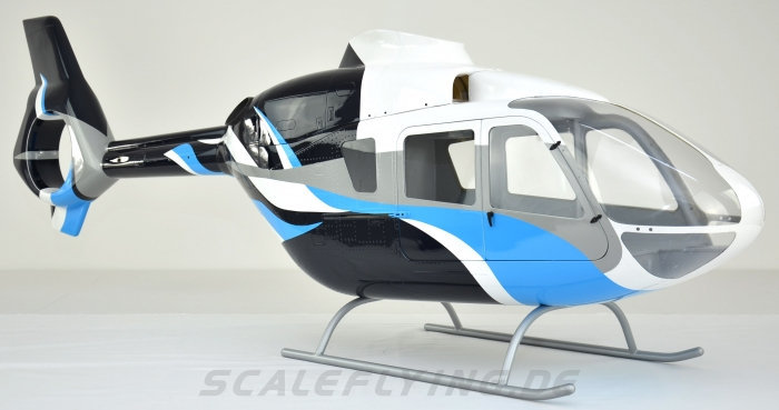 ROBAN 800 Size EC-135 ARF Life Air Rescue Scale Helicopter Fuselage Fiberglass Body Shell with Mechanics Ready