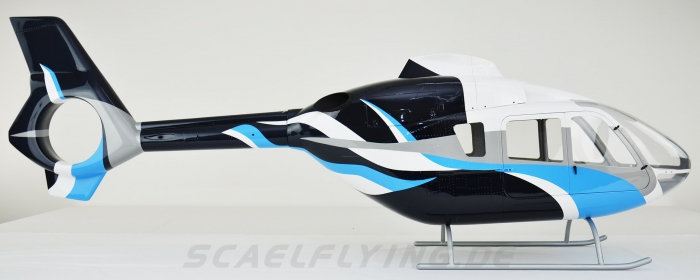 ROBAN 800 Size EC-135 ARF Life Air Rescue Scale Helicopter Fuselage Fiberglass Body Shell with Mechanics Ready