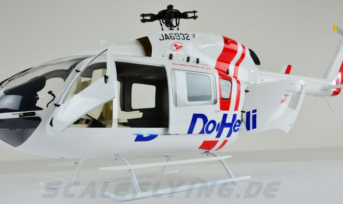 ROBAN 800 Size EC-145 T1 ARF Doctor Heli Scale Helicopter Fuselage Fiberglass Body Shell with Mechanics Ready