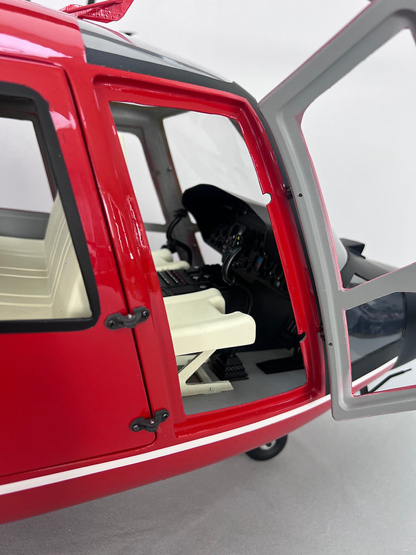 ROBAN 800 Size AS-365 Coast Guard ARF Scale Helicopter Fuselage Fiberglass Body Shell with Mechanics Ready