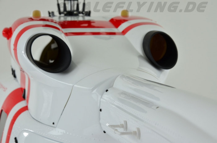 ROBAN 800 Size EC-145 T1 ARF Doctor Heli Scale Helicopter Fuselage Fiberglass Body Shell with Mechanics Ready