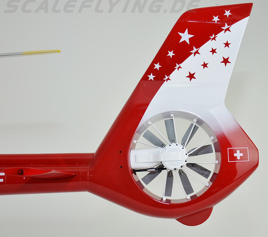 ROBAN 800 Size EC-135 T3 ARF Air Zermatt Scale Helicopter Fuselage Fiberglass Body Shell with Mechanics Ready
