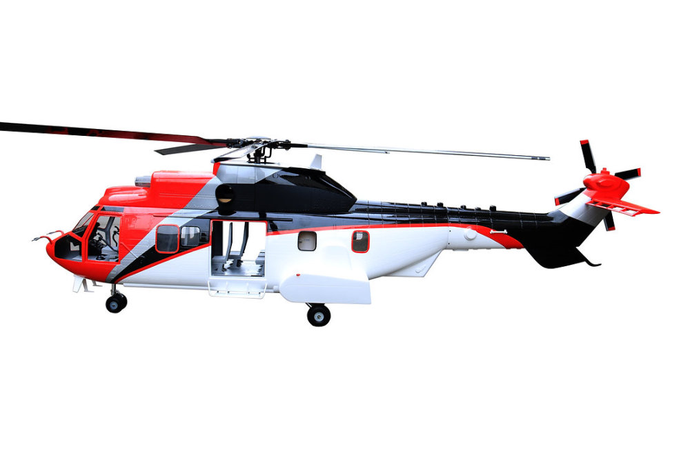 ROBAN 800 Size EC-225 ARF Super Puma ERA Scale Helicopter Fuselage Fiberglass Body Shell with Mechanics Ready