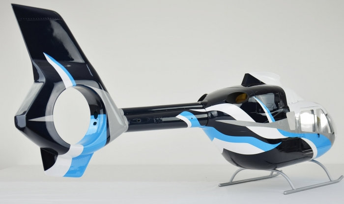 ROBAN 800 Size EC-135 ARF Life Air Rescue Scale Helicopter Fuselage Fiberglass Body Shell with Mechanics Ready