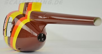 ROBAN 600 Size MD500D ARF Magnum Scale Helicopter Fuselage Fiberglass Body Shell with Mechanics Ready