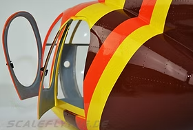 ROBAN 600 Size MD500D ARF Magnum Scale Helicopter Fuselage Fiberglass Body Shell with Mechanics Ready