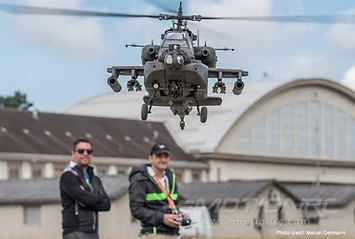 ROBAN 700 Size AH-64 ARF Army Scale Helicopter Fuselage Fiberglass Body Shell with Mechanics Ready