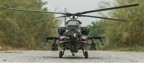 ROBAN 700 Size AH-64 ARF Army Scale Helicopter Fuselage Fiberglass Body Shell with Mechanics Ready