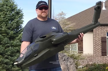 ROBAN 700 Size AH-64 ARF Army Scale Helicopter Fuselage Fiberglass Body Shell with Mechanics Ready