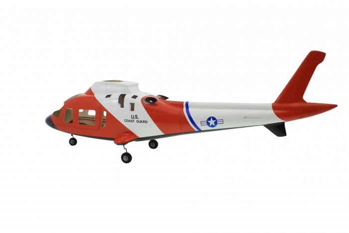 ROBAN 600 A-109 Coast Guard Scale Helicopter Fuselage Fiberglass Body Shell for 600 Size Helicopters