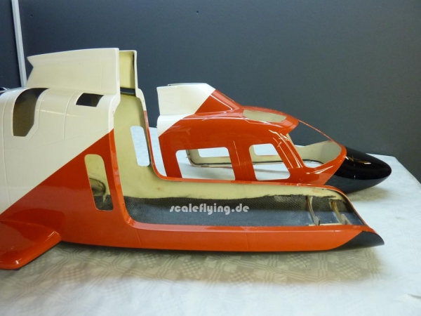 ROBAN 600 A-109 Coast Guard Scale Helicopter Fuselage Fiberglass Body Shell for 600 Size Helicopters