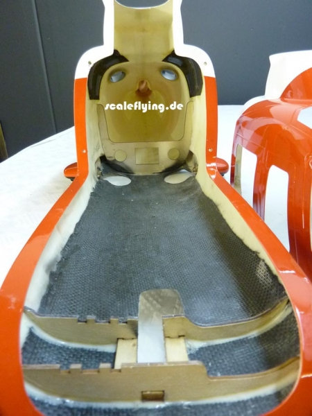 ROBAN 600 A-109 Coast Guard Scale Helicopter Fuselage Fiberglass Body Shell for 600 Size Helicopters
