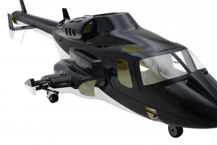 ROBAN 450 Size Airwolf Scale Helicopter Fuselage Fiberglass Body Shell for 450 Size Helicopters