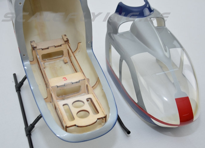 ROBAN 450 Size EC-135 Police Austria Scale Helicopter Fuselage Fiberglass Body Shell for 450 Size Helicopters