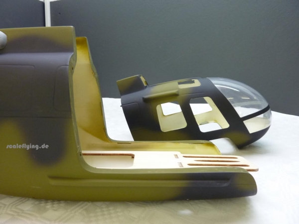 ROBAN 450 Size BO-105 military Scale Helicopter Fuselage Fiberglass Body Shell for 450 Size Helicopters
