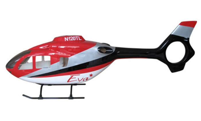 ROBAN 450 Size EC-135 ERA Scale Helicopter Fuselage Fiberglass Body Shell for 450 Size Helicopters