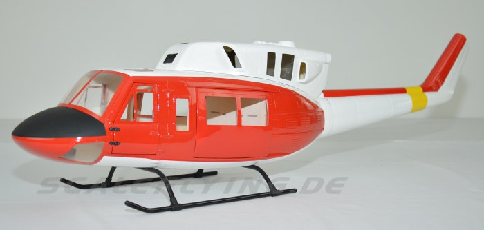 ROBAN 500 Size UH-1N  Rescue Scale Helicopter Fuselage Fiberglass Body Shell for 500 Size Helicopters