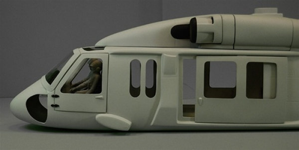 ROBAN 600 Size SH-60 Sea Hawk Scale Helicopter Fuselage Fiberglass Body Shell for 600 Size Helicopters