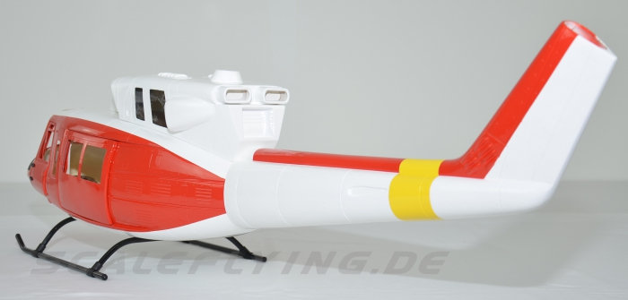 ROBAN 500 Size UH-1N  Rescue Scale Helicopter Fuselage Fiberglass Body Shell for 500 Size Helicopters
