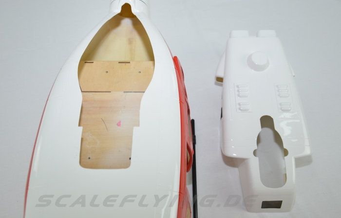 ROBAN 500 Size UH-1N  Rescue Scale Helicopter Fuselage Fiberglass Body Shell for 500 Size Helicopters